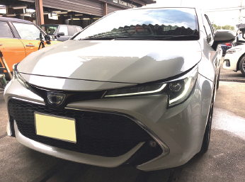 車(カローラ)の抗菌コート施工